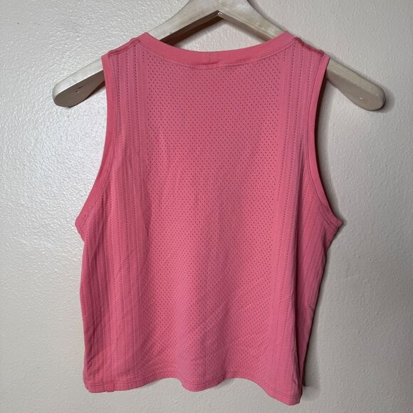 Lululemon Shirt Women's 6 Pink Train To Be Tank Top Cropped Wave Workout Gym - Picture 7 of 9